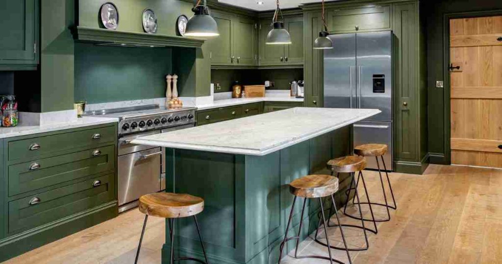 Olive Green Kitchen Cabinets