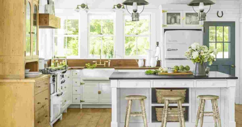 Farmhouse Black Kitchen Cabinets