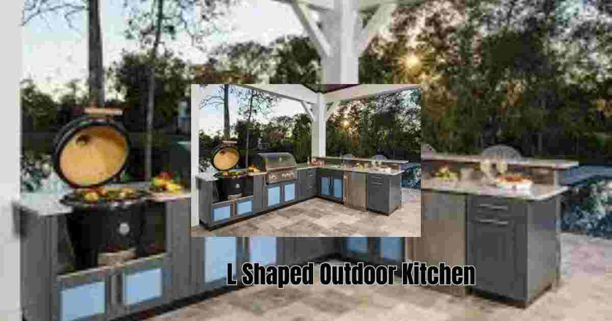 L Shaped Outdoor Kitchen